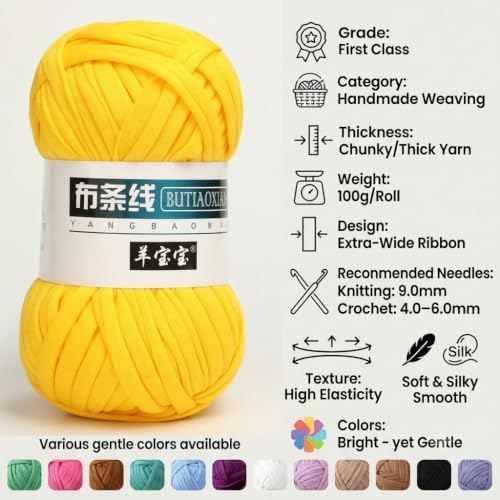 Cloth Yarn Thick Yarn Crochet Hand Knitting Material Bag