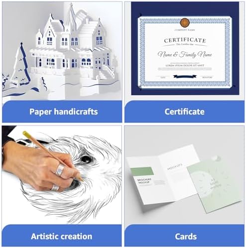 CreGear 100 Sheets White Cardstock Paper 8.5 x 11, 92lb/250gsm Card Stock