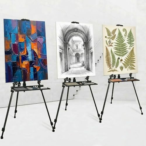 SHINEOFI Plastic Detachable Easel Tray Shelf Replacement Sketch Rack Storage Removable Portable Artists Storage Platform Painting Easel Stand for Art Easels