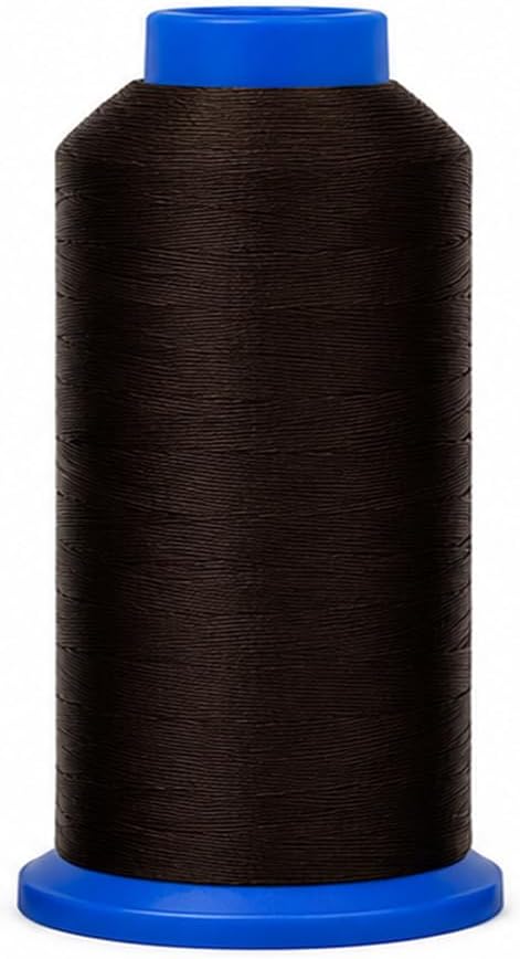 Mandala Crafts SZ 69 210D T70 Black Dark Brown Bonded Nylon Thread 6000 YDs