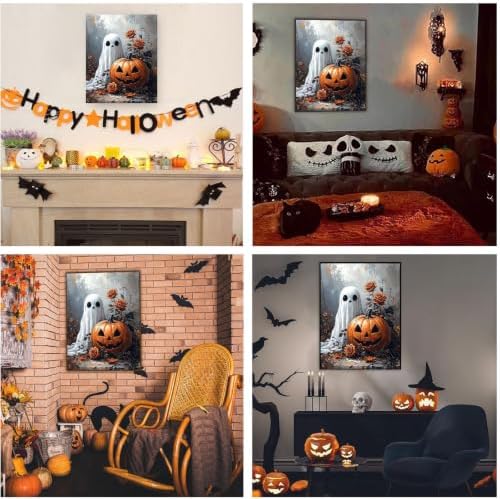 SUJINMEI Halloween Paint by Numbers Kit for Adults Without Frame 16X20 inch