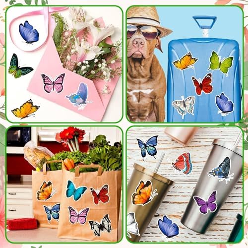 1200 PCS Butterfly Roll Stickers, 16 Styles Butterfly Stickers for Kids