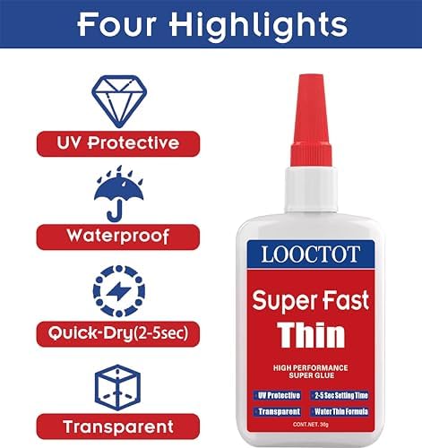 60g Thin Super Glue Premium Glue for Woodworking Woodturning Models Inlays