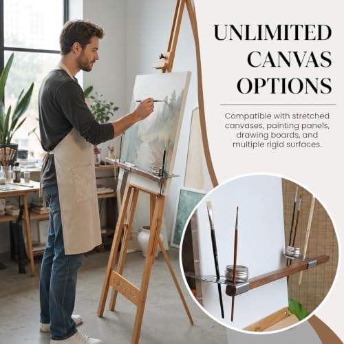 Adjustable Artist Hand Support Bridge, Acrylic Hand Rest for Painting and Drawing, Hand Stabilizer Tool for Detail Work, Canvas Illustration, Miniature Painting and Craft Projects
