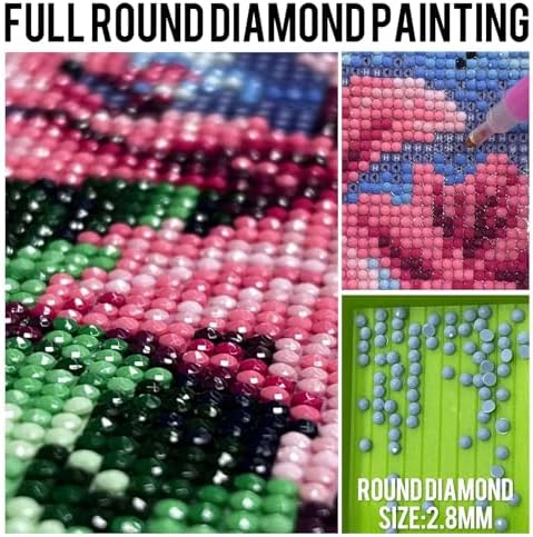 GREENCRUISE 12 Pack Diamond Painting Kits for Adults, 5D Diamond Art Kits for Beginners, DIY Full Drill Paint with Diamond, Home Wall Decor 12 x 16 Inch TYPE3