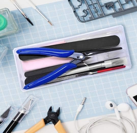 Mandala Crafts 13 Model Building Hobby Tools Kit for 3D Plastic Miniatures | Basic Set with Clippers, Tweezers, Files & Knife for Assembly, Mecha, Scale Kits, Aircraft, Tanks, Ships, Cars, Metal & Resin