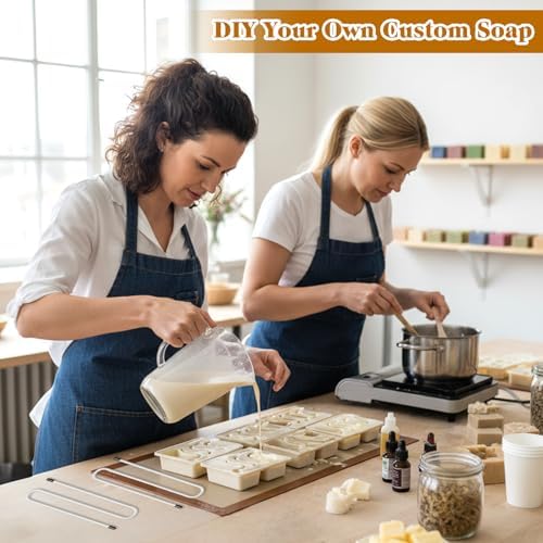 2 Pack Soap Swirl Tools, Bendable Soap Making Supplies, Cold Process Adjustable Hanger Swirl Tool for Molds Up to 18 Inches, DIY Soap, Cold Process Soap Swirl Accessories