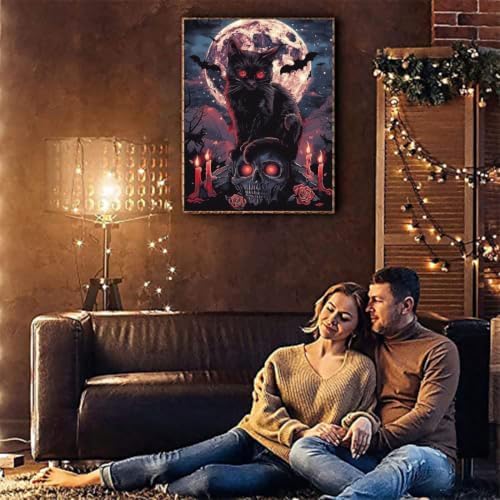 Halloween Diamond Art Kits for Adults,Diamond Painting Kits for Beginner 5D