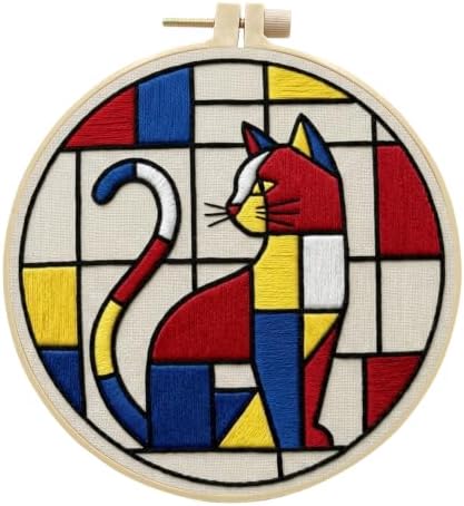 Embroidery Kit for Beginners & Adults with Animal Pattern