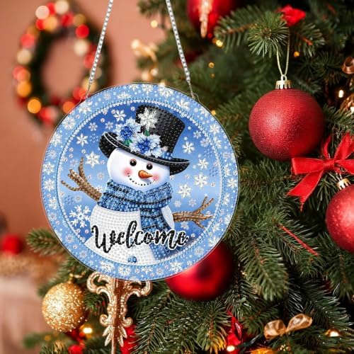 Christmas Hanging Diamond Art Kits for Adult DIY Diamond Painting Kit