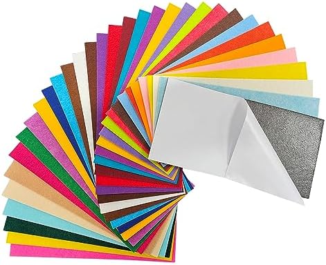 Jtnohx Self Adhesive Felt Sheets Adhesive Backed Felt Fabric Stiff Sheets