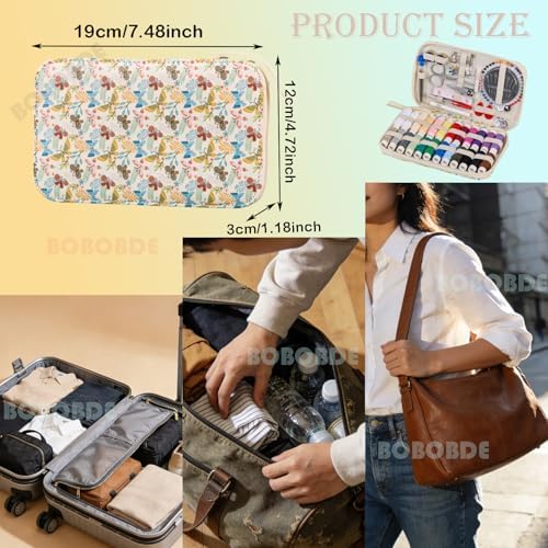 Bobode 140 PCS Travel Sewing Set Basic Hand Sewing Kit for Adults