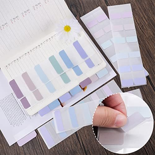 360 Pcs Sticky Index Tabs, 12 Colors, Repositionable, 2 Sizes