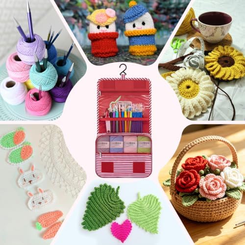 GMAK Crochet Kit for Beginners Adults, All in One Crochet Set Include Yarns