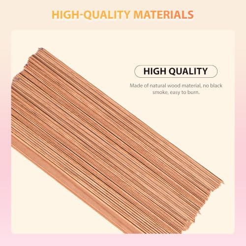 Cherry Wood Wicks – Long-Lasting Flame, 60 Candles per Pack (1.2 mm Thick)