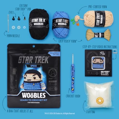 The Woobles Star Trek Crochet Kit for Beginners (Spock)