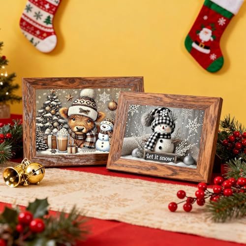 TCDZMYGS 6 Pack Christmas Diamond Art Kits for Adults,Diamond Painting Kits