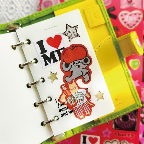 PRSTINCOL Vintage Sweetheart 2 in 1 Sticker Book Set, Includes Vintage and Sweetheart Each 30 Pages of Ephemera Stickers, Aesthetic Junk Journaling Supplies for Scrapbooking Adults,8.3 by 5.5 Inches