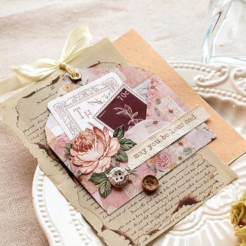 92 Pieces Mini Stationery Paper Envelopes and Sealing Sticker Set