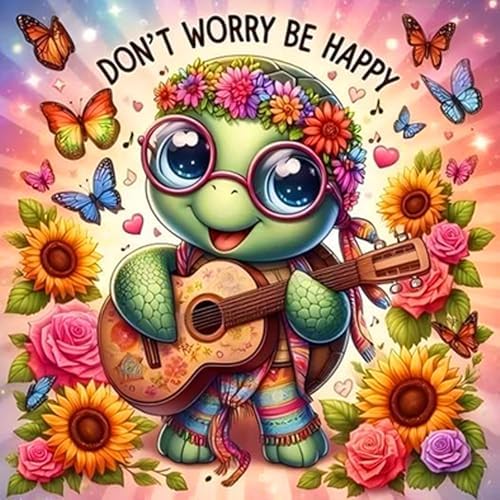 Axquilon Turtle Diamond Art Kits for Adults 14x14 Inch
