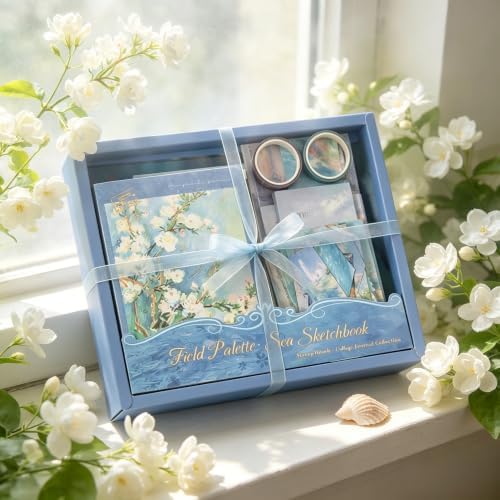 Oil Painting Scenery Scrapbooking Kit A6 Notebook Junk Journal Craft
