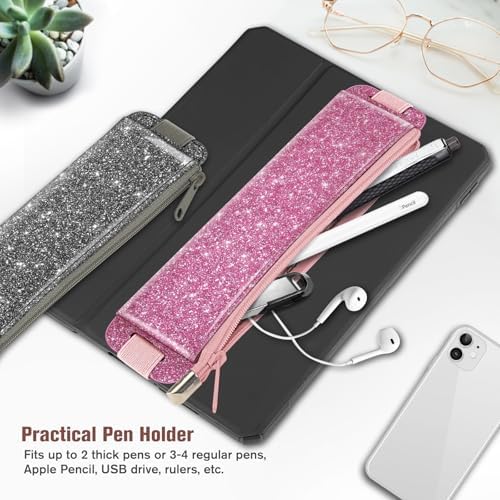 FINPAC 2-Pack Elastic Pen Holder for Notebook Leather Pen Holder
