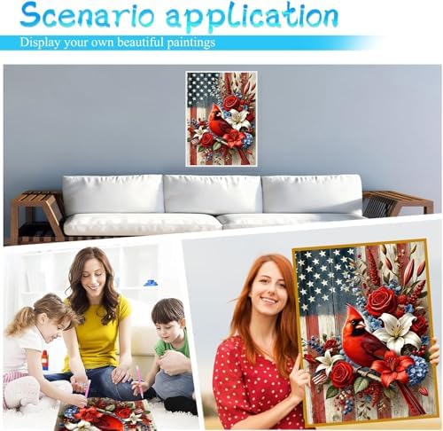 Lophomie Cardinal Diamond Art Kits for Adults, 5D Diamond Painting Kits