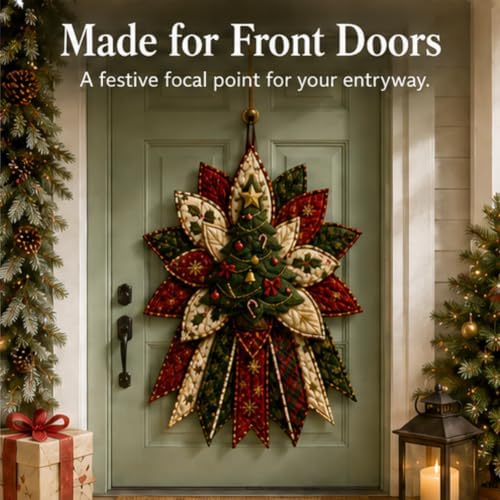 Beginner-Friendly Oversized Christmas Character Quilted Door Hanger