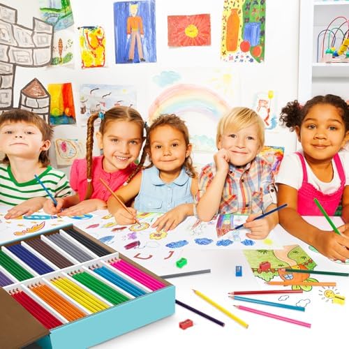 Colored Pencils Bulk, 240 Count Color Pencils for Kids Classroom, 12 Colors