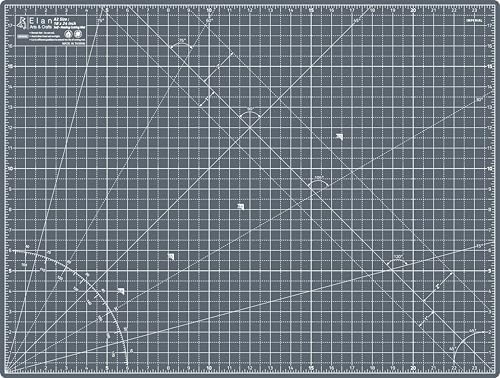 Elan Cutting Mat A2 Gray, Self Healing Cutting Mat 18x24 Inch, 5-Ply Craft Board Gray, Hobby Board for Crafts 18x24 Inch