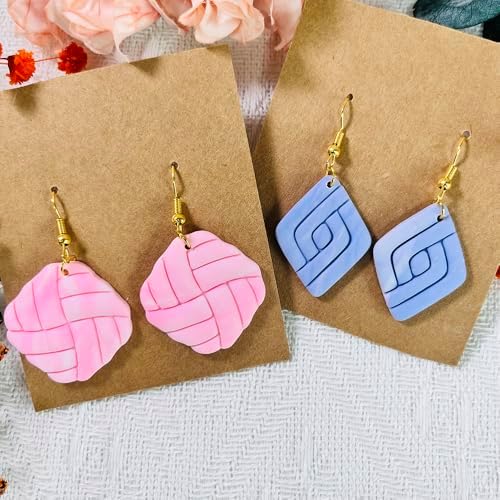 Xaekicr 2PCS Geometric Line Polymer Clay Cutters – Modern Clay Cutters for Earrings, Tools and Molds for Polymer Clay Jewelry DIY