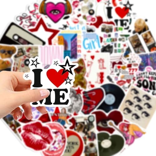DothRayan Aesthetic Downtown Girls Stickers Pack, 100Pcs Cool Trendy Y2K Stickers for Water Bottle Funny Waterproof Sticker for Teens Adults Vinyl Decals for Laptop Skateboard Party Supplies