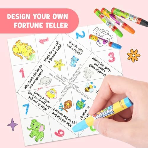 DIY Make Your Own Paper Fortune Tellers & Cootie Catchers for Kids