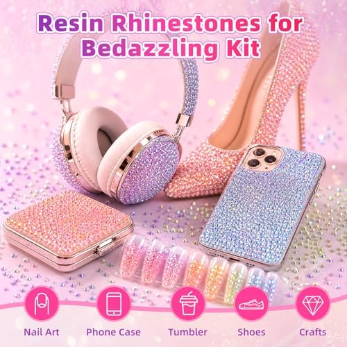 10000Pcs 40 Colors Bedazzler Kit with Rhinestones