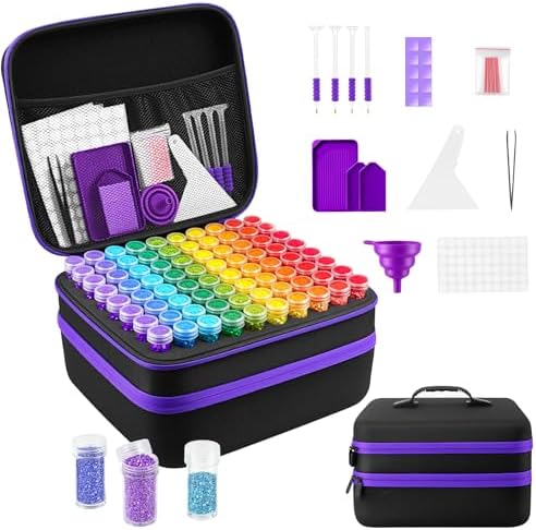 ZORETCO Diamond Art Storage - 240 Containers Diamond Art Kits for Adults