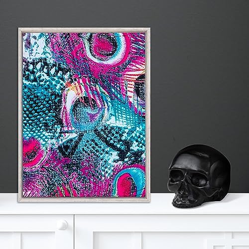 Pixy Canvas Floater Frame 30x60 for 3/4 (0.75) inch Deep Canvas Paintings/Canvas Prints/Wood Canvas Panels/Wall Art/Wall Decor/Home Decor/Artwork (Distressed White, 30 x 60 inch, Portrait)