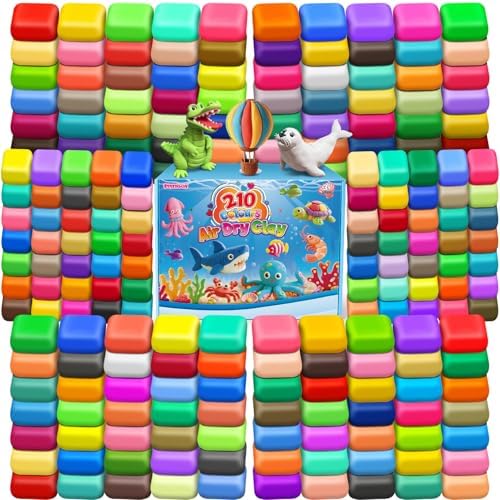 ESSENSON Air Dry Clay 210 Colors, Modeling Clay for Kids
