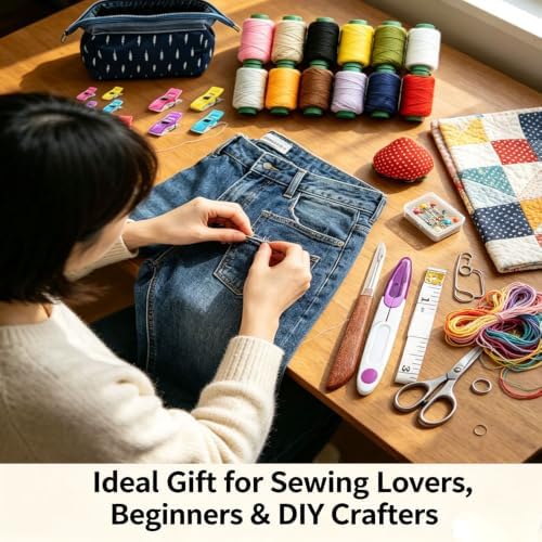86PCS Sewing Kit for Adults, Complete Hand Sewing Supplies with Storage Bag