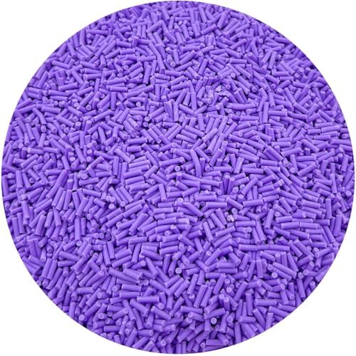 150g Fake Sprinkles Resin Sprinkles Clay Sprinkles Fake Candy Sprinkles Polymer Sprinkles Polymer Clay Slices for Resin Nail Slime Scrapbook DIY Art Crafts Making(243-purple)