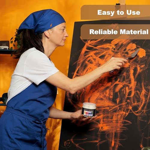 Conelist 2 Set Oil Painting Waterproof and Dustproof Wax Medium with Palette Knife Versatile Waterproof Protective Coat Wax and Dammar Resin Medium for Painting Sealing Finishing (4 oz)