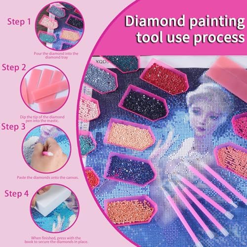 LYMUSUMI 42PCS 5D Diamond Art Painting Tools and Accessories Kits