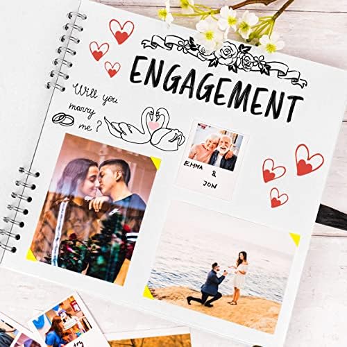 Scrapbook Album, 80 Pages, 11 x 11 Inch, White Photo Album, Scrap Book | Hardcover with Thick 200 GSM Kraft Paper, Ideal for Your Scrapbooking Albums, Art & Craft Projects (White, 11 x 11 Inch)