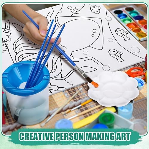 Sherr 140 Pcs 20 Set Pre Drawn Canvas Painting Kit, Animal
