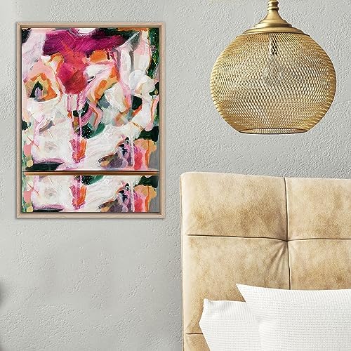 Pixy Canvas Floater Frame 12x20 for 3/4 (0.75) inch Deep Canvas Paintings/Canvas Prints/Wood Canvas Panels/Wall Art/Wall Decor/Home Decor/Artwork (Nordic White Oak, 12 x 20 inch, Portrait)