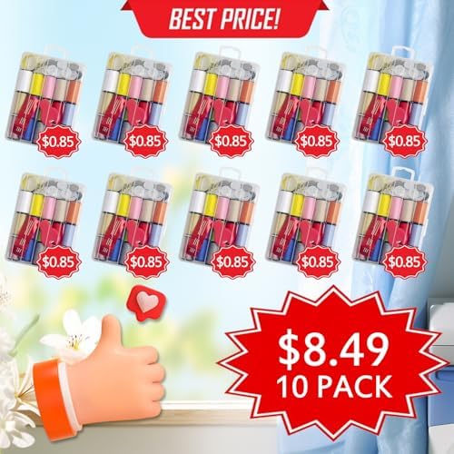 Mini Sewing Kit, Portable Sewing Kit, Portable Travel Sewing Box Kit for Adults Supplies Repair Project (10)