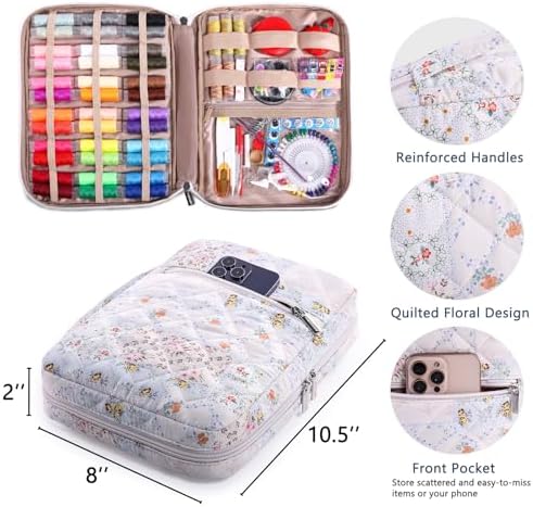 AMOIGEE Complete Sewing Kit for Adults with 230pcs Cute Sewing Supplies Kit