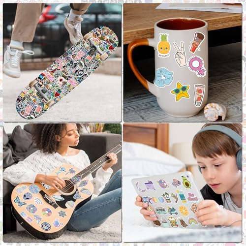 Arme Cute Stickers Bulk, Waterproof Stickers for Water Bottles Pack 600PCS | Vinyl Fun Stickers for Kids Bulk, Girls, Teens, Adults, Cups, Random, Assorted, Durable Decal Sticker Set
