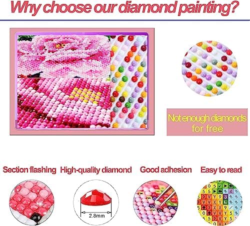 ajepon Beach Diamond Painting Kits for Adults-Diamond Art Kits for Love Heart,Gem Art Kits Beaches for Adults for Gift Home Wall Decor(16x12inch), G3828-US