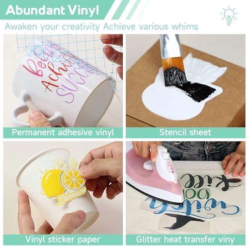 GO2CRAFT All-in-One Accessories Bundle, 90Pcs Ultimate Tools and Vinyl | Accessories Bundle with Vinyl, Weeding Tools, Transfer Tape, Crafting Starter Kit