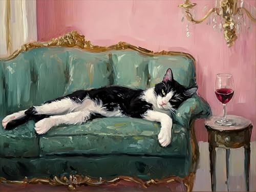EIBEILI Cat Diamond Art Kits for Adults-Diamond Painting Kits Wall Decor